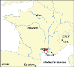Thumbnail of Geographic location of horses with laboratory-confirmed West Nile virus infection, France. Open circle indicates location of confirmed cases.