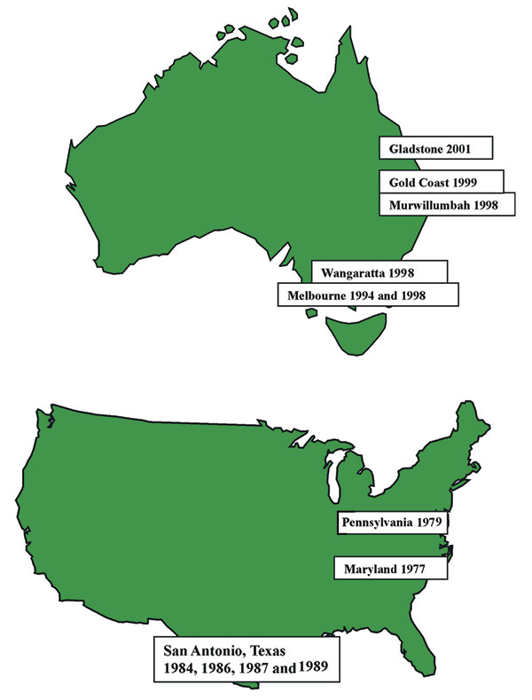 Australian and American clinical isolates of Photorhabdus.