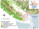 Thumbnail of Biogeoclimatic and geopolitical boundaries within British Columbia.