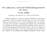 Thumbnail of Reproduction of the beginning of Virchow’s original publication (3) of a case of hepatic multilocular echinococcosis and his proof that the disease was caused by an Echinococcus sp.