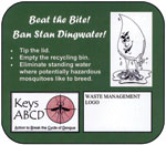 Thumbnail of Cartoon character used in public relations campaign to control dengue outbreaks, Florida, USA, 2009–2011.