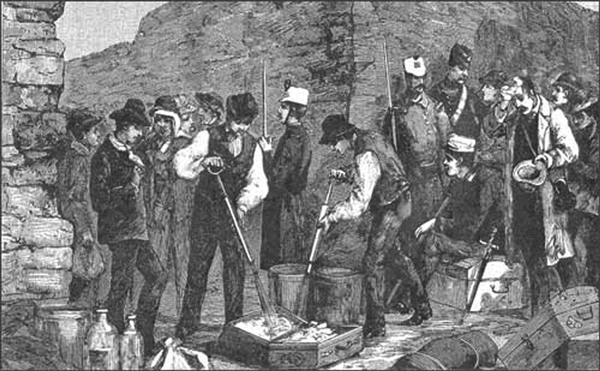 Disinfecting clothing. France–Italy border during the cholera epidemic of 1865–1866. (Photograph in the author's possession).