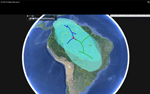 Thumbnail of Overview, with highest posterior density polygons, of the predicted spread of Guaroa virus and Wyeomyia and Anhembi lineage viruses over time in South America.