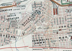 Thumbnail of Central area of Johannesburg, South Africa, in 1904, showing the relative positions of the Coolie Location, Burgersdorp, and Market Square.  Map held at the Witwatersrand Library, University of the Witwatersrand, Johannesburg, South Africa, and available at http://innopac.wits.ac.za/search/?searchtype=t&amp;SORT=D&amp;searcharg=plan+of+johannesburg+and+suburbs