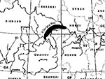 Thumbnail of Projected size and location of Three Gorges Reservoir in Sichuan and Hubei Provinces resulting from the Three Gorges Super Dam construction.