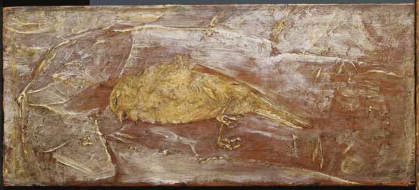 Dead Bird, by the influential 19th-century American artist Albert Pinkham Ryder (1847–1917), was first seen by Duncan Phillips no later than 1916 but was not purchased for the collection until it became available a decade later. The major scholarly catalog of The Phillips Collection, The Eye of Duncan Phillips: a Collection in the Making (1), calls Dead Bird "one of Ryder's most powerful images," noting that it "explores a recurrent illusory theme: the coexistence of the corporeal and the ethere